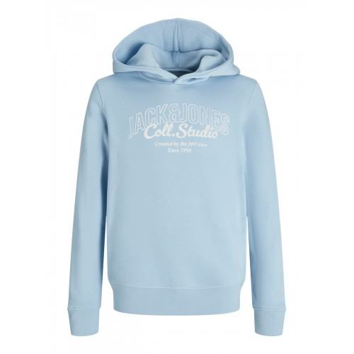 Jack and Jones Junior Μπλούζα Φούτερ Hooded Chambray Blue (12279580)