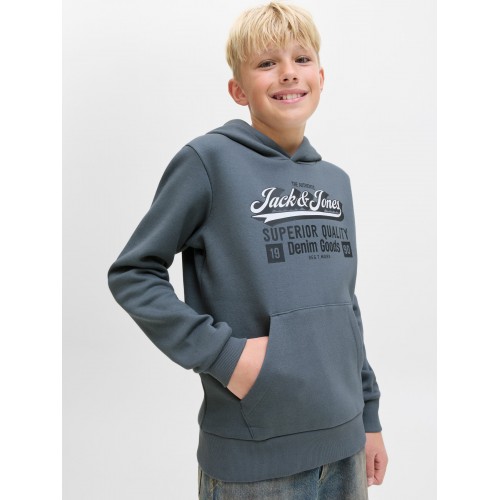 Jack and Jones Μπλούζα Φούτερ Hooded Stormy Weather (12279744)