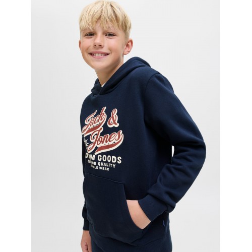 Jack and Jones Μπλούζα Φούτερ Hooded Sky Captain (12279744)