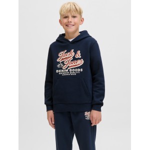 Jack and Jones Μπλούζα Φούτερ Hooded Sky Captain (12279744)