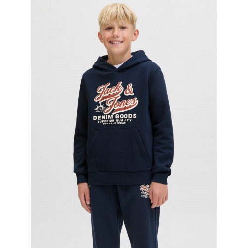 Jack and Jones Μπλούζα Φούτερ Hooded Sky Captain (12279744)
