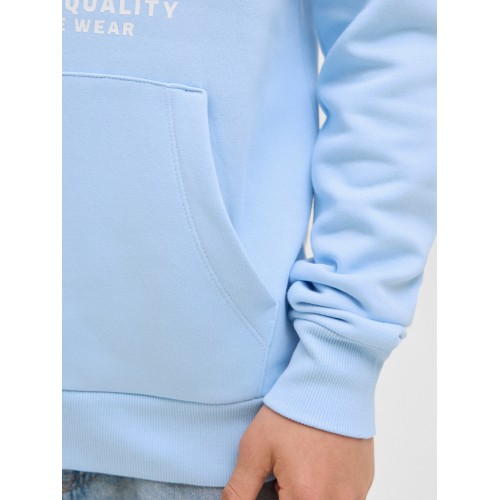 Jack and Jones Μπλούζα Φούτερ Hooded Chambray Blue (12279744)