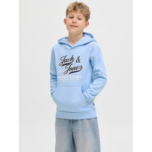 Jack and Jones Μπλούζα Φούτερ Hooded Chambray Blue (12279744)