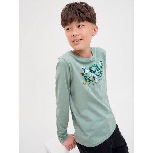 Jack and Jones T-Shirt Μακρυμάνικο Iceberg Green (12279841)
