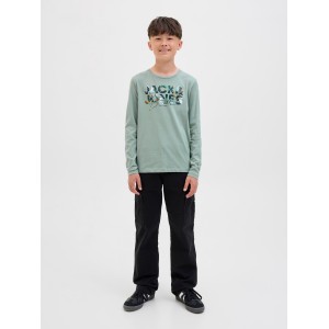 Jack and Jones T-Shirt Μακρυμάνικο Iceberg Green (12279841)