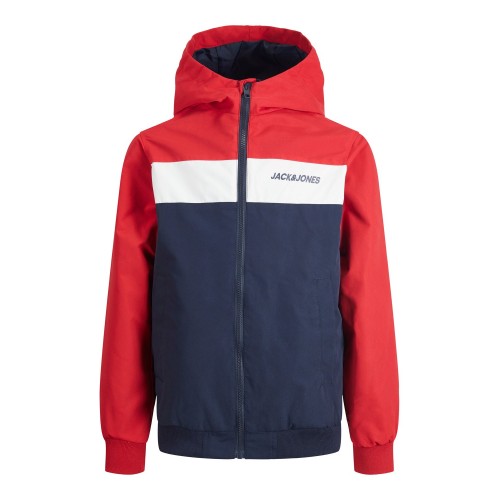 Jack and Jones Junior Μπουφάν True Red Hooded Bomper (12200453)