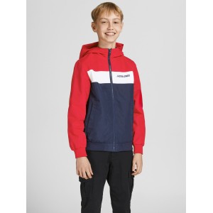 Jack and Jones Junior Μπουφάν True Red Hooded Bomper (12200453)