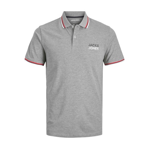 Jack and Jones Junior Μπλούζα Polo Grey Melange (12224232)