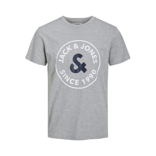 Jack and Jones Junior T-Shirt Logo Light Grey Melange (12224927)