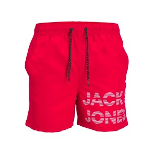 Jack and Jones Junior Σετ Σακίδιο Μαγιό Πετσέτα Chinese Red (12235507)