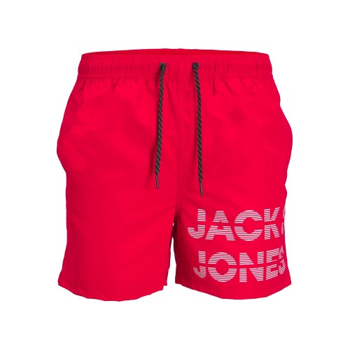 Jack and Jones Junior Σετ Σακίδιο Μαγιό Πετσέτα Chinese Red (12235507)