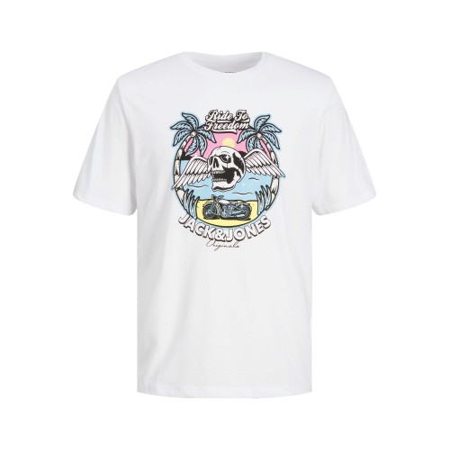 Jack and Jones Junior T-Shirt Skull Bright White (12235519)