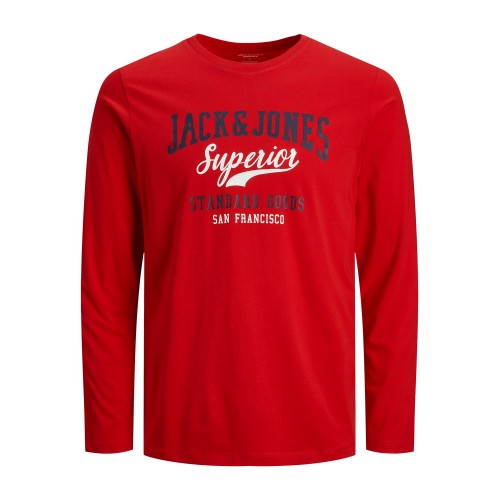 Jack and Jones Junior T-Shirt Long Sleeve LS O-Neck Red (12213080)