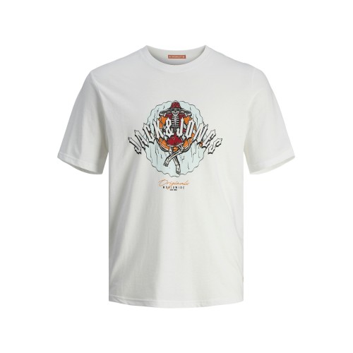 Jack and Jones Junior T-Shirt Coconut Skull Bright White (12257131)