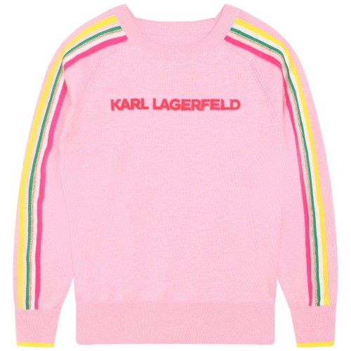 Karl Lagerfeld Μπλόυζα Πλεκτή Pink Logo 10 - 12 (23260990)