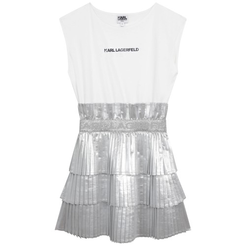 Karl Lagerfeld Φόρεμα Λευκό Silver (23160785)