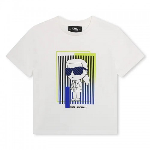 Karl Lagerfeld T-Shirt Λευκό 6-8-10-12 (Z30041 10P)