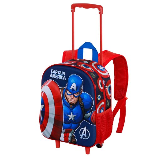 Karactermania Τρόλεϊ Νηπιαγωγείου 3D Captain America (08459)