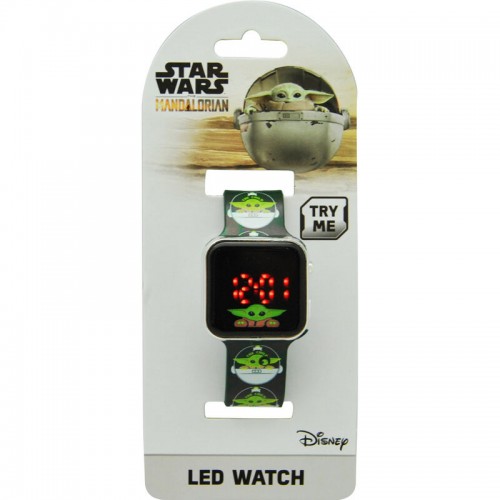Kids Licensing Ρολόι Χειρός LED Star Wars Mandalorian Yoda The Child (86902)