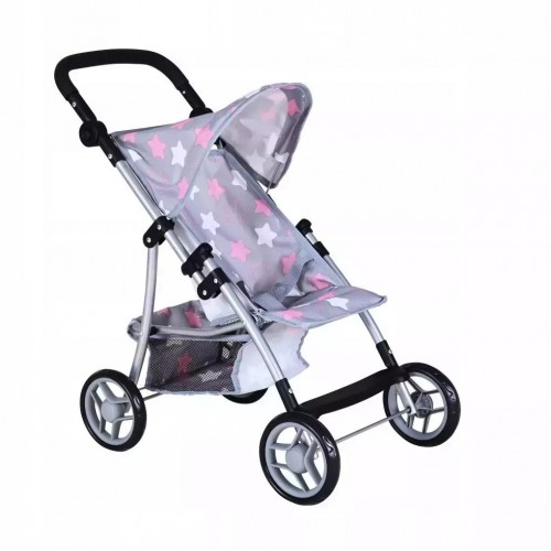 Knorrtoys Καρότσι Liba Stars Grey Pink (16844)