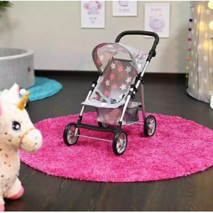 Knorrtoys Καρότσι Liba Stars Grey Pink (16844)