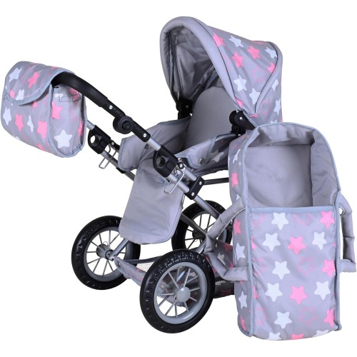 Knorrtoys Καρότσι Ruby Stars Grey Pink (63144)