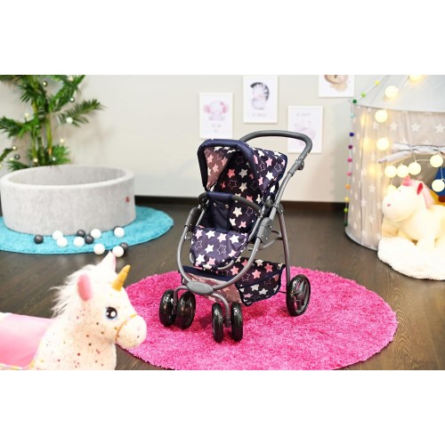 Knorrtoys Καρότσι Coco Star Blue Pink (90743)