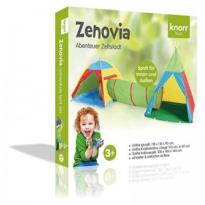 Knorrtoys Σκηνή Zenovia Τριπλή με Τούνελ (55200)