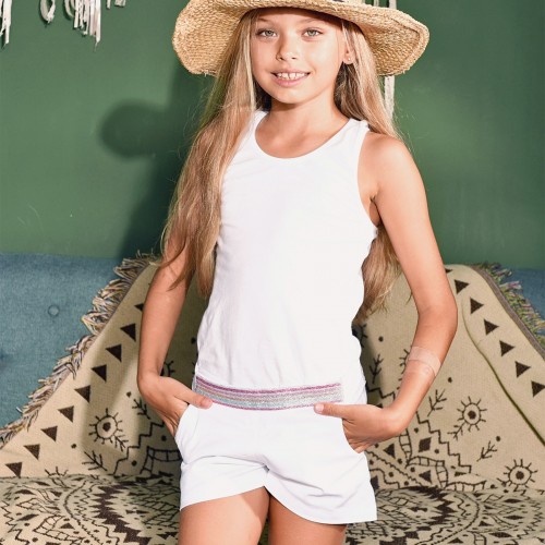 La Faute A Voltaire Σορτς Barbie White (S22GSHORTBR)
