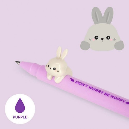 Legami Gel Pen Animal Decoration Bunny Μοβ Μελάνι (CPP0009)