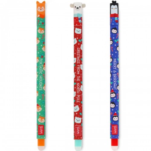 Legami Xmas Pen Erasable Σετ3 (EPSET0004)