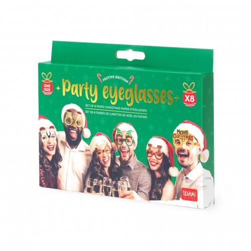 Legami Holiday Paper Eye Glasses Σετ8 (HPE0001)