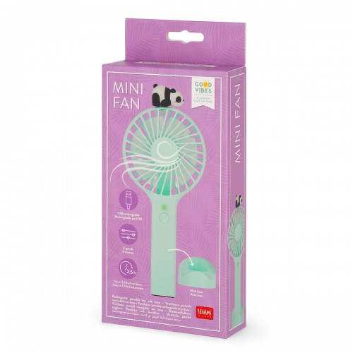 Legami Rechargeable Portable Fan Panda (MDF0001)