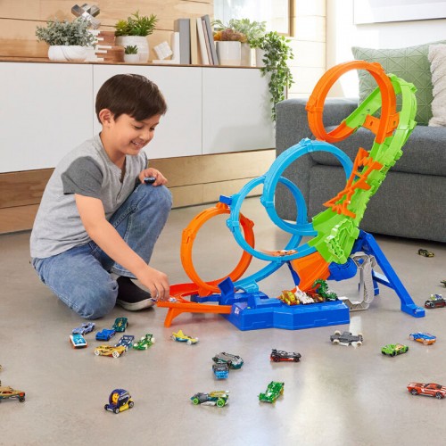 Hot Wheels Πίστα Συγκρούσεων με 4 Loop (HXR70) Hot Wheels Πίστα Συγκρούσεων με 4 Loop (HXR70)