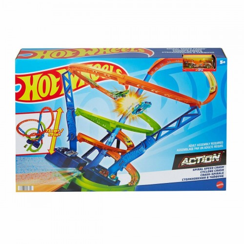 Hot Wheels Crash Spiral Speed Crash Πίστα Τεράστιο Σπιράλ (HGV67)