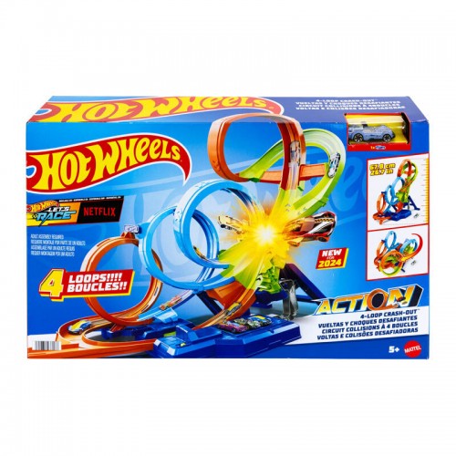 Hot Wheels Πίστα Συγκρούσεων με 4 Loop (HXR70) Hot Wheels Πίστα Συγκρούσεων με 4 Loop (HXR70)