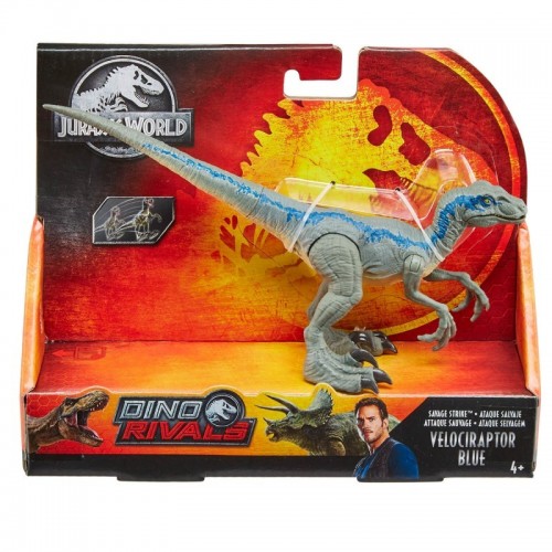 Jurassic World Βασική Φιγούρα Δεινόσαυρου Με Σπαστά Μέλη - Velociraptor Blue (GCR55/GCR54)