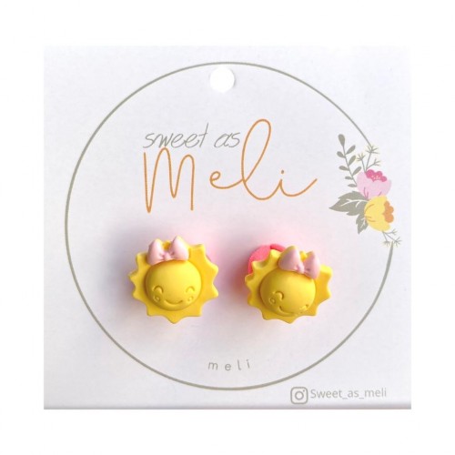 Meli Λαστιχάκια Μαλλιών Φούξια με Ήλιο Σετ 2τεμ (M14212) Meli Λαστιχάκια Μαλλιών Φούξια με Ήλιο Σετ 2τεμ (M14212)