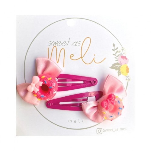 Meli Κλιπ Μαλλιών Φούξια Donuts 2τεμ (M14220) Meli Κλιπ Μαλλιών Φούξια Donuts 2τεμ (M14220)