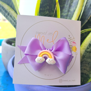 Κλίπ Μαλλιών Purple Cloudy Rainbow (M14162)