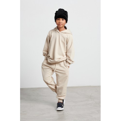 Melin Rose Σετ Φόρμα Φούτερ με Κουκούλα Oversized Μπεζ (MRW23-6100)