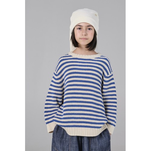 Melin Rose Μπλούζα Πουλόβερ Ριγέ Μπλε (MRW26-0434)