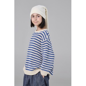 Melin Rose Μπλούζα Πουλόβερ Ριγέ Μπλε (MRW26-0434)