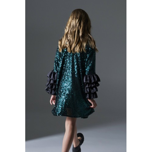 Melin Rose Φόρεμα Παγέτα Forest Green (MRW26-1212)