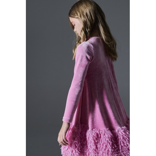 Melin Rose Φόρεμα Βελούδο Ροζ Πούπουλο (MRW26-1219) Melin Rose Φόρεμα Βελούδο Ροζ Πούπουλο (MRW26-1219)