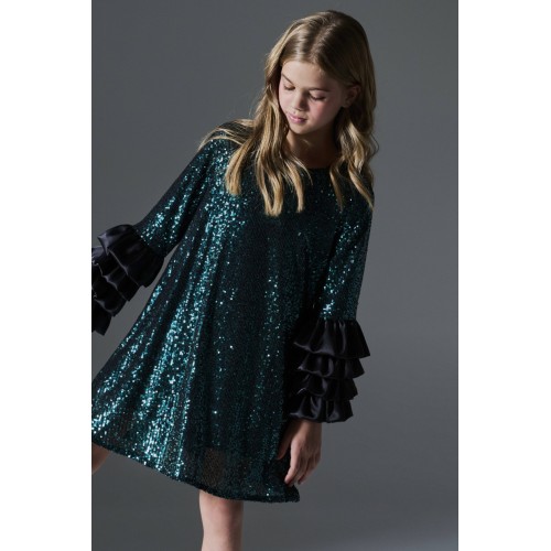 Melin Rose Φόρεμα Παγέτα Forest Green (MRW26-1212)