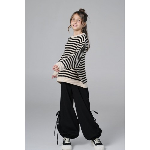 Melin Rose Μπλούζα Πουλόβερ Ριγέ Μαύρο (MRW26-0434) Melin Rose Μπλούζα Πουλόβερ Ριγέ Μαύρο (MRW26-0434)