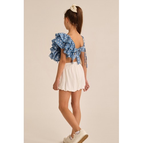 Melin Rose Σόρτς Λευκό Balloon (MRS25-3285)
