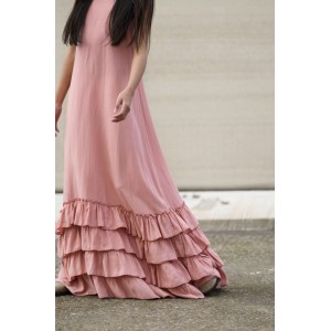 Melin Rose Φόρεμα Maxi Ροδακινί (MRS26-1232)
