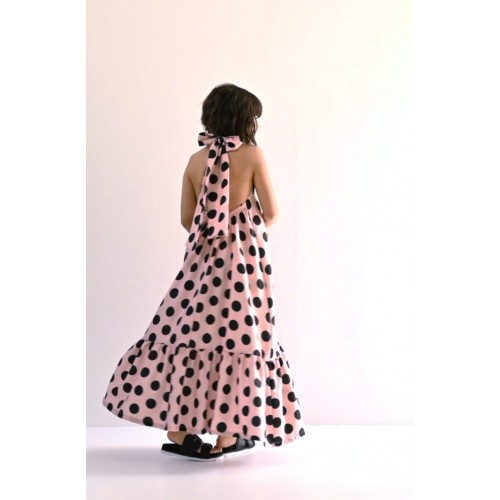 Melin Rose Φόρεμα Maxi Πουά Ροζ (MRS26-1243) Melin Rose Φόρεμα Maxi Πουά Ροζ (MRS26-1243)